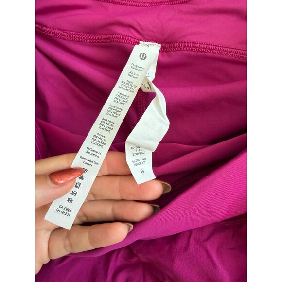 LULULEMON  Pace Rival MR Magenta Tennis Active Skort Size 6 NEW NWT - Picture 6 of 10